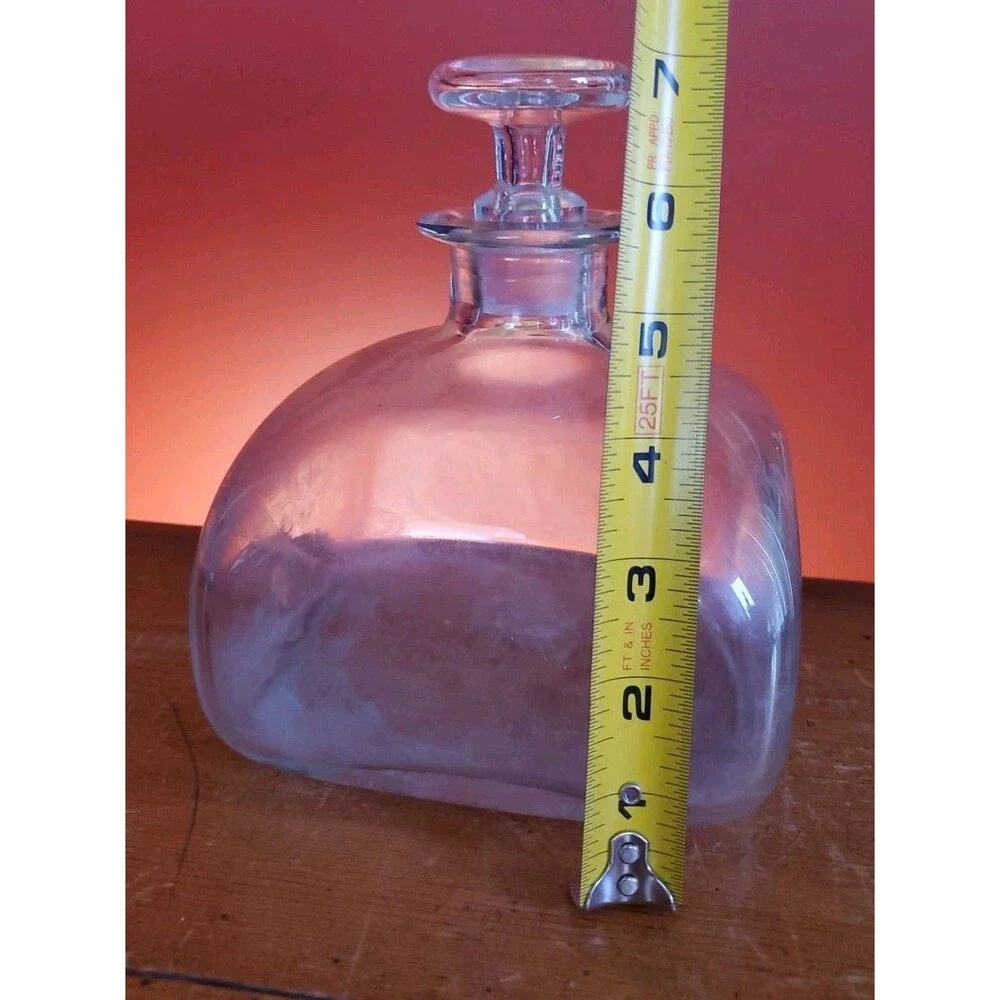 Blenko Williamsburg C6 W Glass Bottle Hand-blown Ship Decanter With Stopper Euc